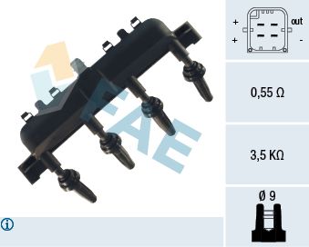 Bobine d'allumage electronique c3 FAE 80208