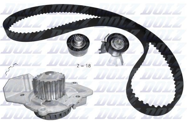 Kit de distribution avec pompe DOLZ KD106